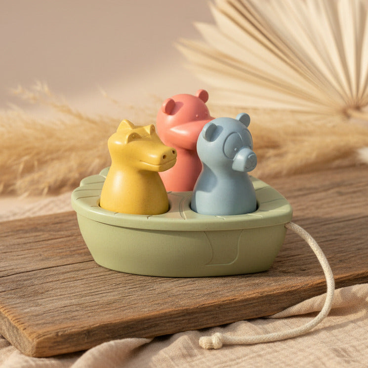 Lässig Water Friends Boot mit Pau, Hippo und Croco für Wasser- und Sandspiele