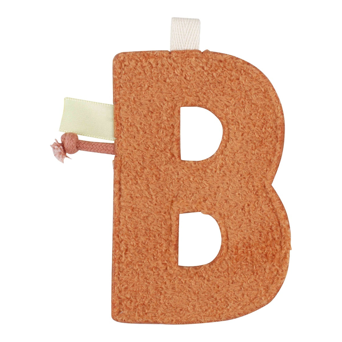 Stoffbuchstabe B für individuelle Little Dutch Namensgirlanden – orange, ca. 11 cm hoch