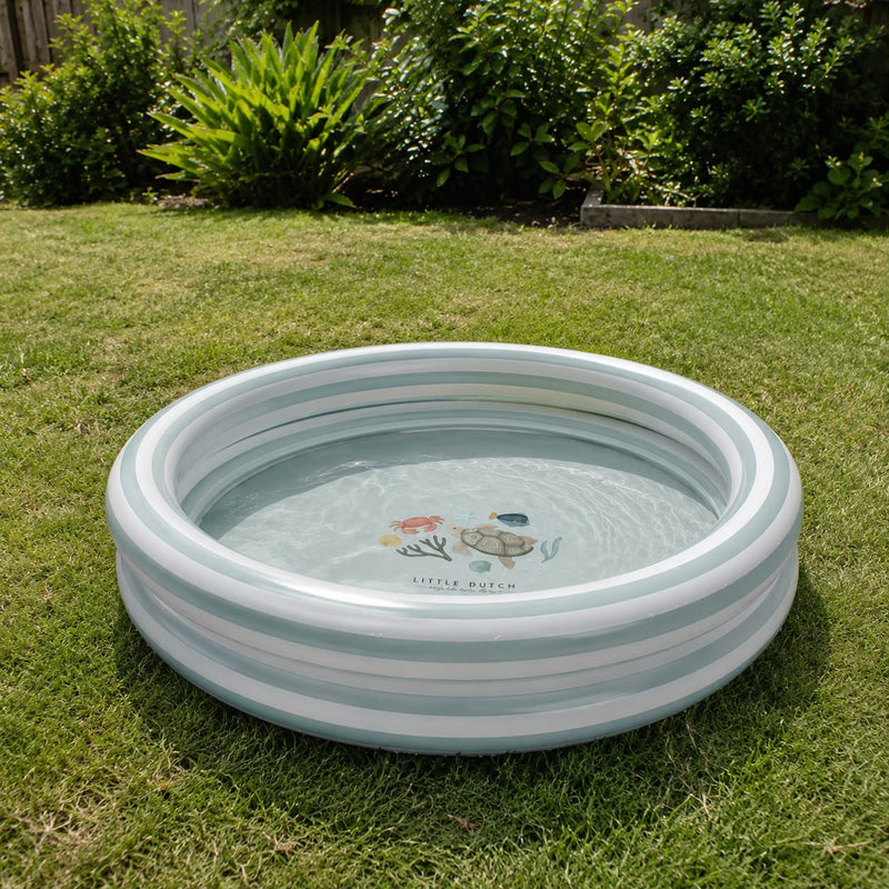 Planschbecken Fresh Greens 80 cm von Little Dutch im sommerlichen Garten