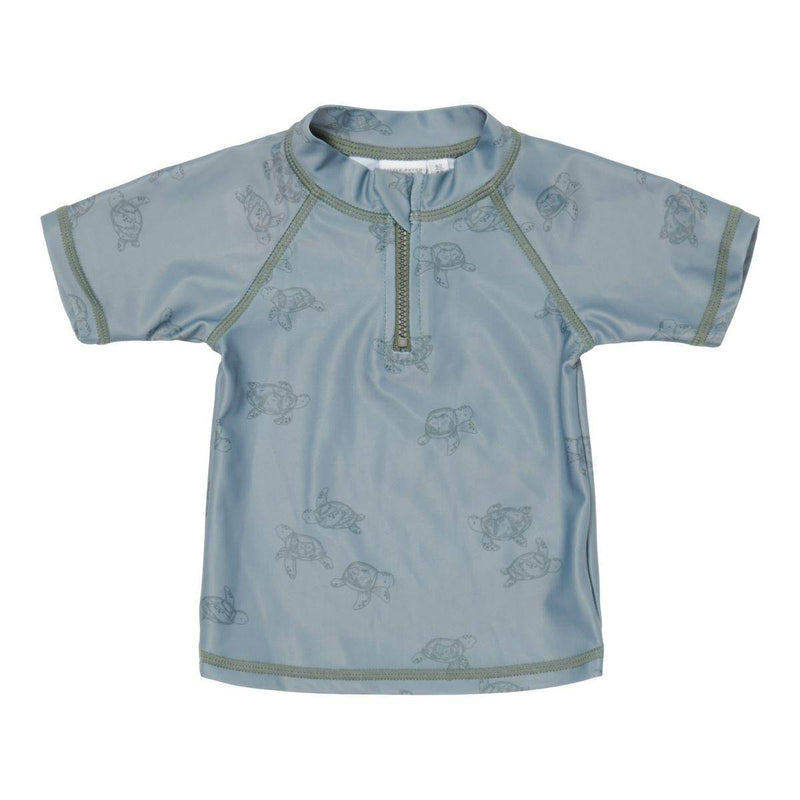Badeshirt Turtle Island Olive kurzarm