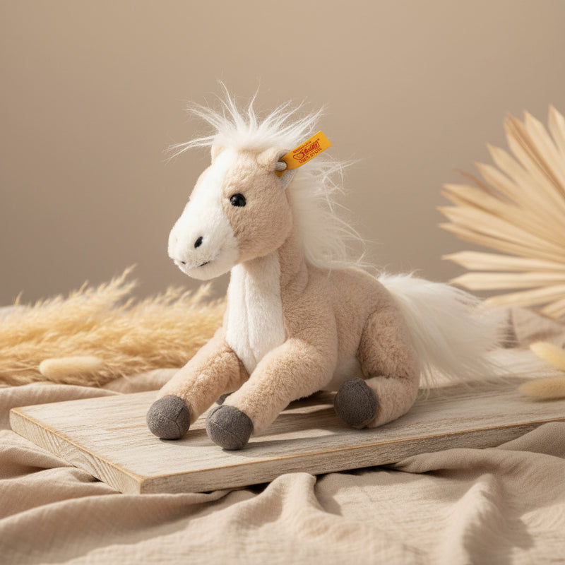 Kuscheltier Gola Schlenker-Pferd 18 cm Beige – Steiff
