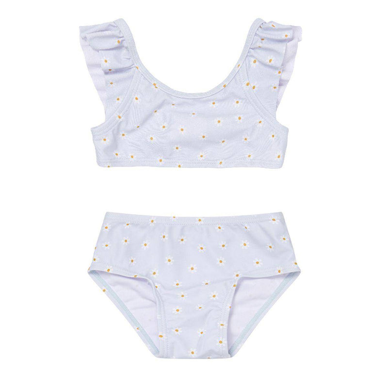 Little Dutch Bikini Daisies Blue mit Volants und UV-Schutzfaktor 50+