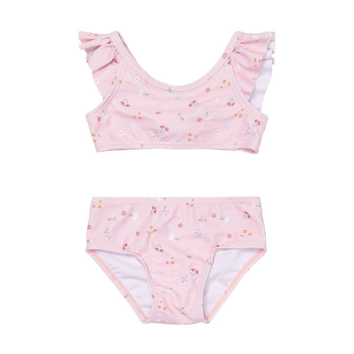 Bikini mit Volants Little Pink Flowers Größe 98/104
