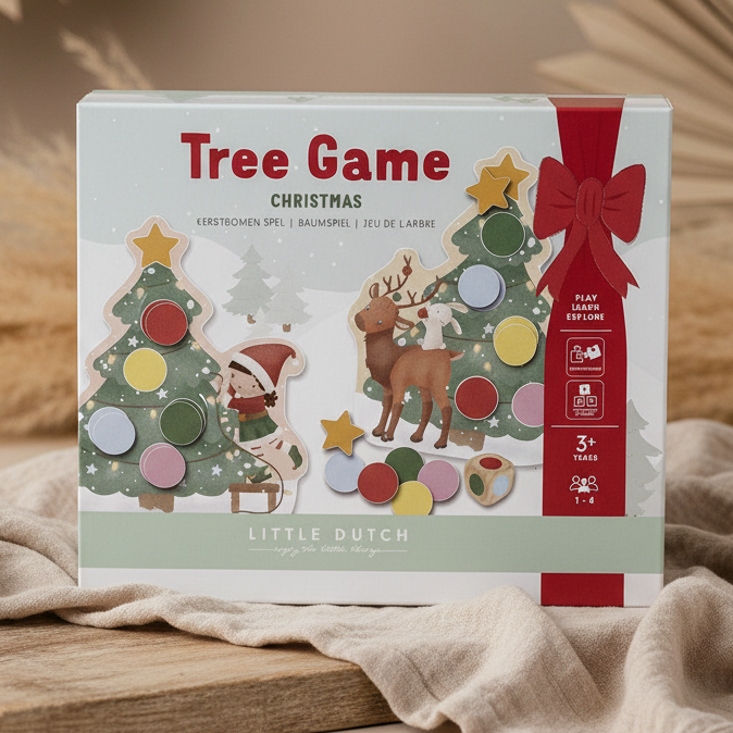 Weihnachtsbaum-Spiel für Kinder ab 3 Jahren – Würfelspiel zum Schmücken des eigenen Baums