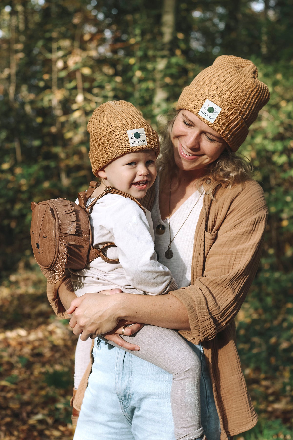 Little Who Beanie Honiggelb für Erwachsene – Baumwoll-Wintermütze im Mini-Me-Look passend zur Kindermütze