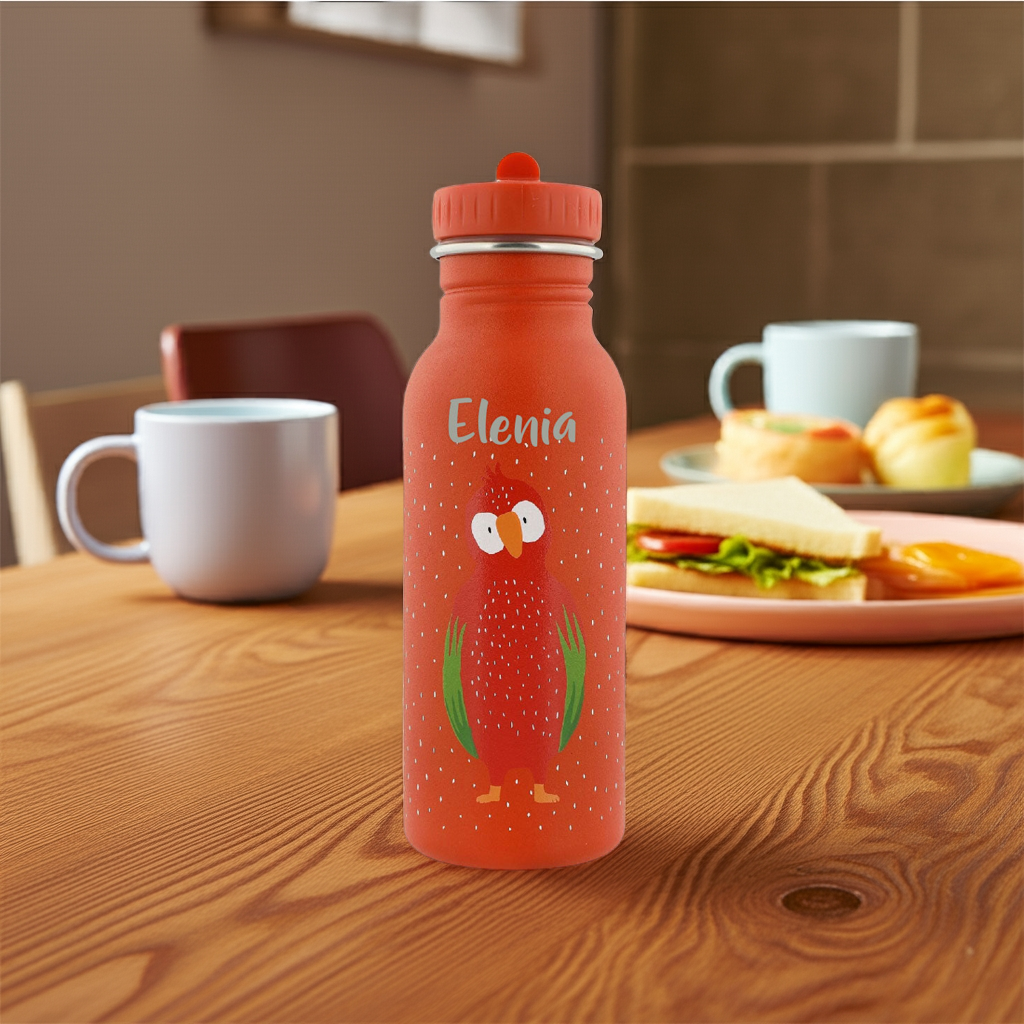 Drinkfles Meneer Papegaai 500 ml – personaliseerbaar | Trixie