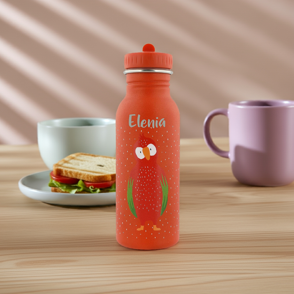Drinkfles Meneer Papegaai 500 ml – personaliseerbaar | Trixie