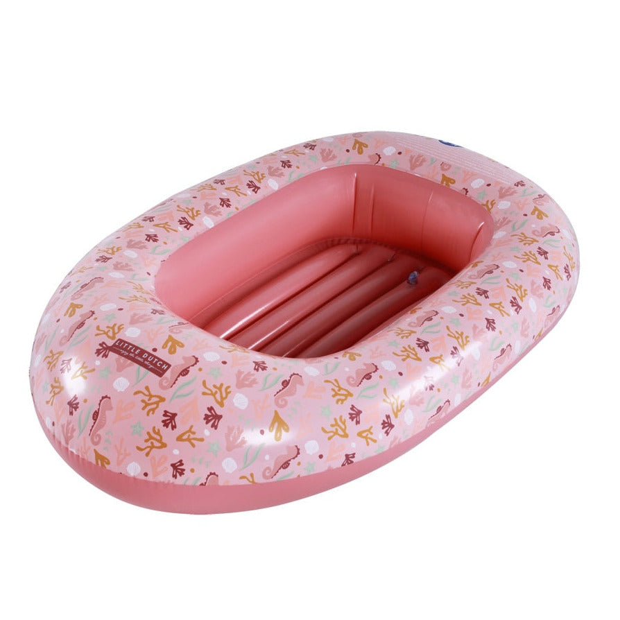 Aufblasbares Little Dutch Schlauchboot Ocean Dreams Pink, ca. 100 × 67 cm