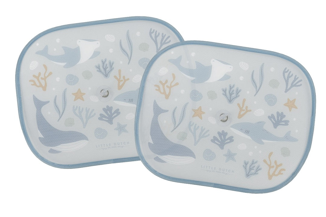 Sonnenschutz fürs Auto für Kinder mit Ocean-Dreams-Blue-Motiv