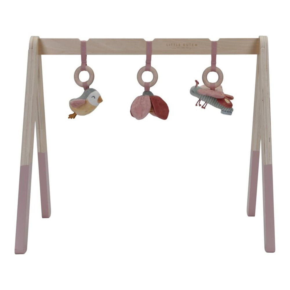 Spieltrapez Flowers & Butterflies von Little Dutch mit Vogel, Schmetterling und Blume