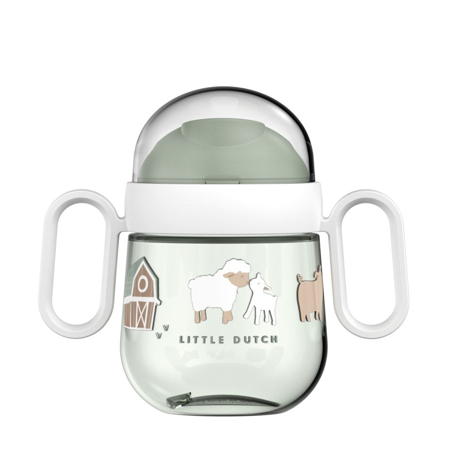Mepal Mio Antitropf-Trinklernbecher Little Farm 200 ml mit zwei Griffen