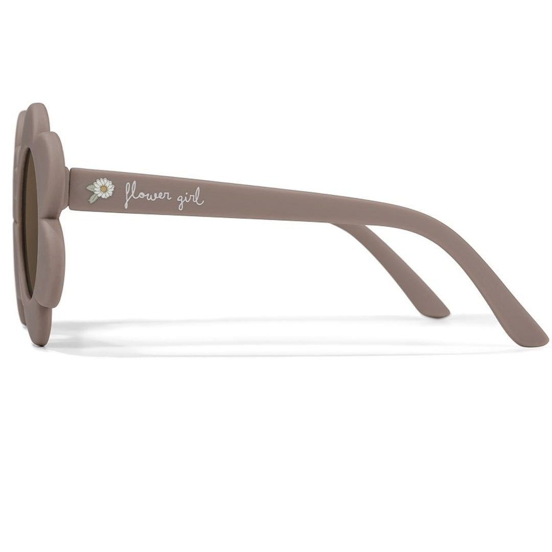 Blume Mauve Kindersonnenbrille mit UV400 – seitliche Produktansicht