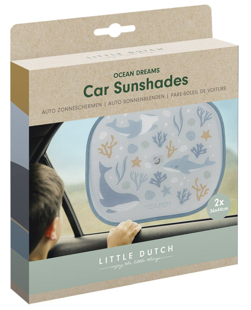 Sonnenschutz für Kinder-Autoscheiben in Blau