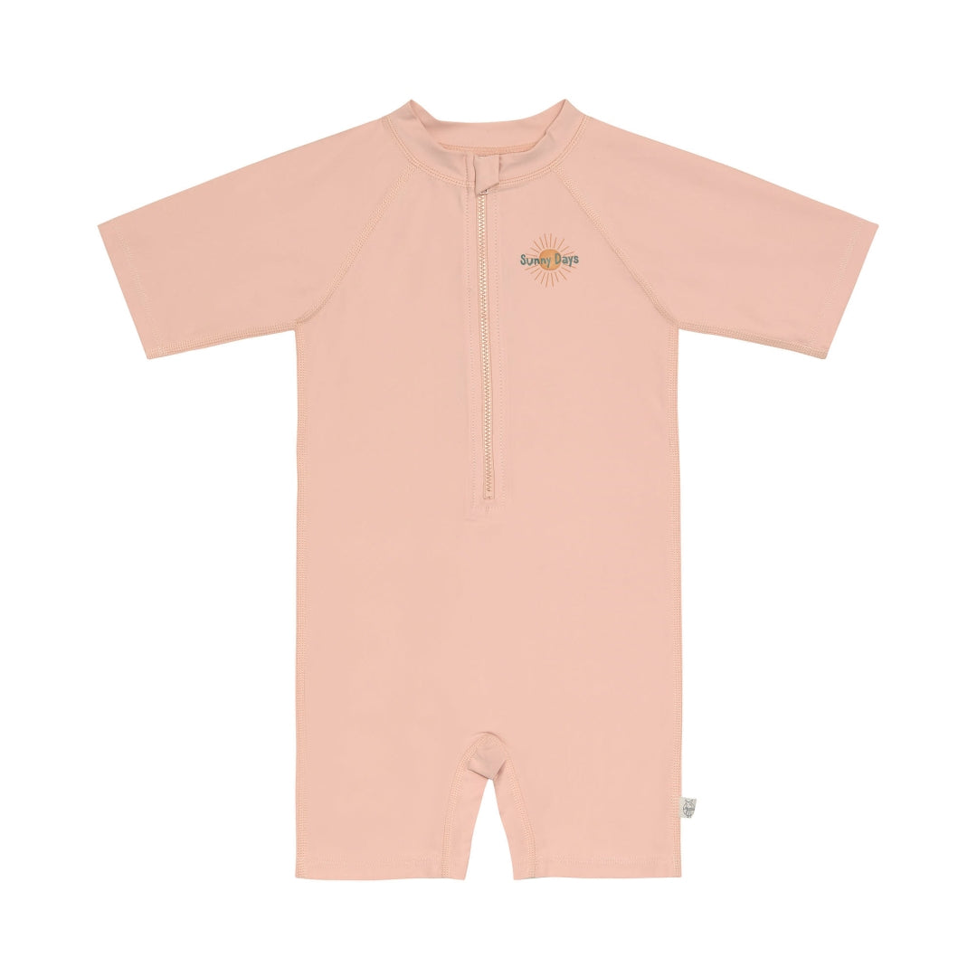Lässig UV-Badeanzug Kurzarm Rosa in Größe 92 mit UV-Schutz 60