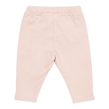 Little Dutch Cord-Leggings Soft Pink aus Bio-Baumwolle mit elastischem Bund – Vorderansicht