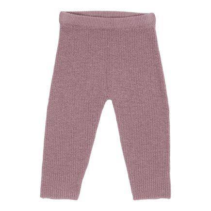 Strickleggings Mauve von Little Dutch – violette Baby- und Kinderleggings mit elastischem Bund