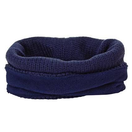 Sterntaler Strick-Schlupfschal in Marineblau