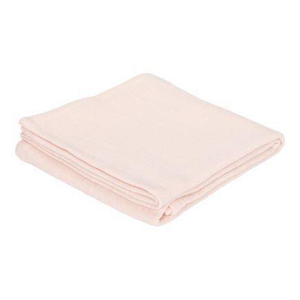 Musselintuch Pure Soft Pink 120 x 120 cm von Little Dutch