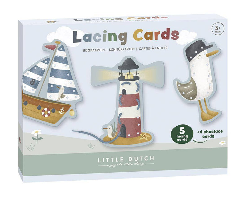 Little Dutch Schnürkarten Sailors Bay mit Motivkarten und Schnur