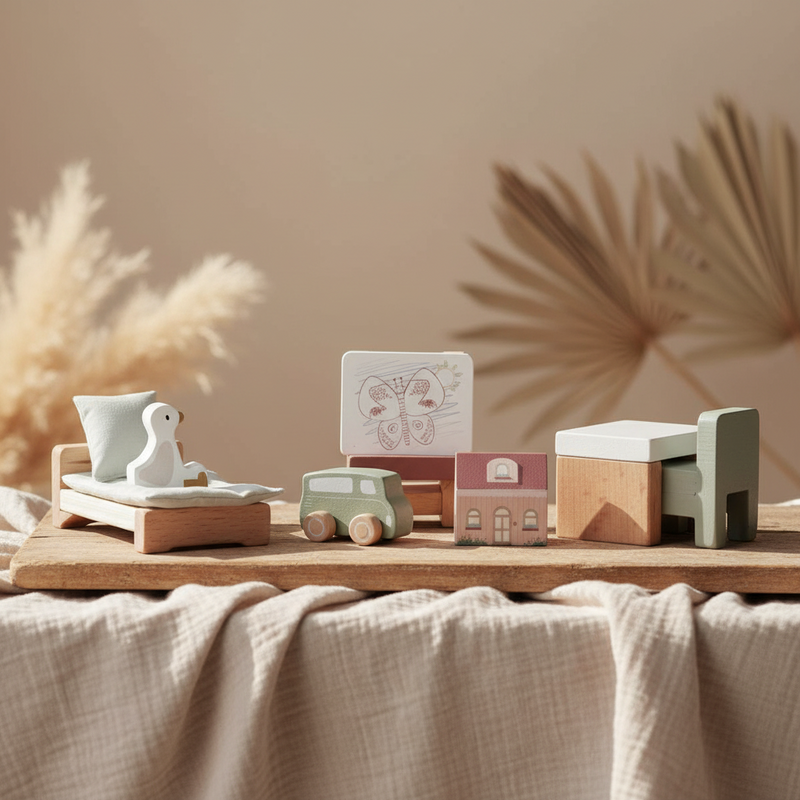 Poppenhuis uitbreidingsset kinderkamer