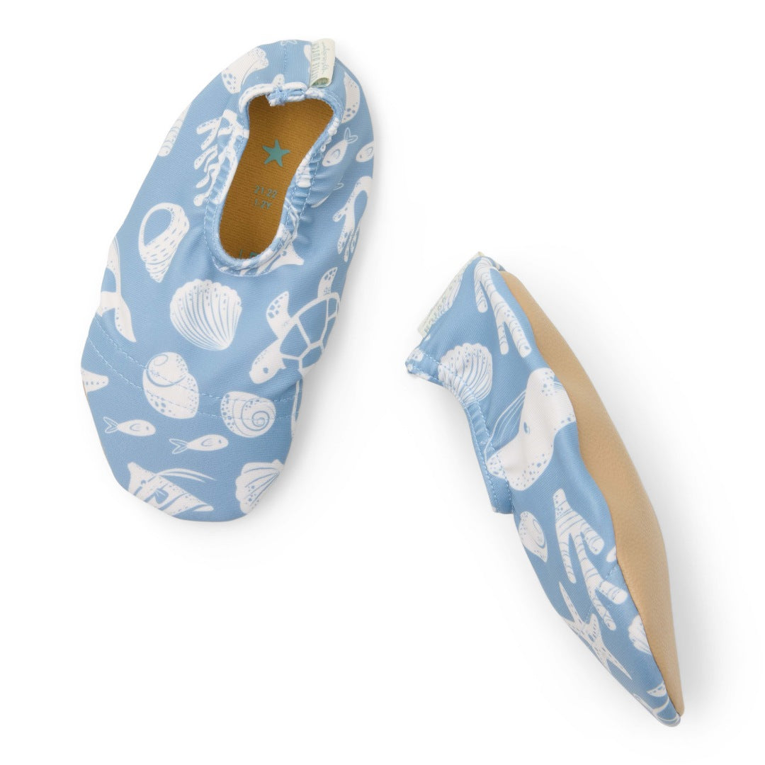 Little Dutch Badeschuhe Sea Life Ocean Blue – Seitenansicht