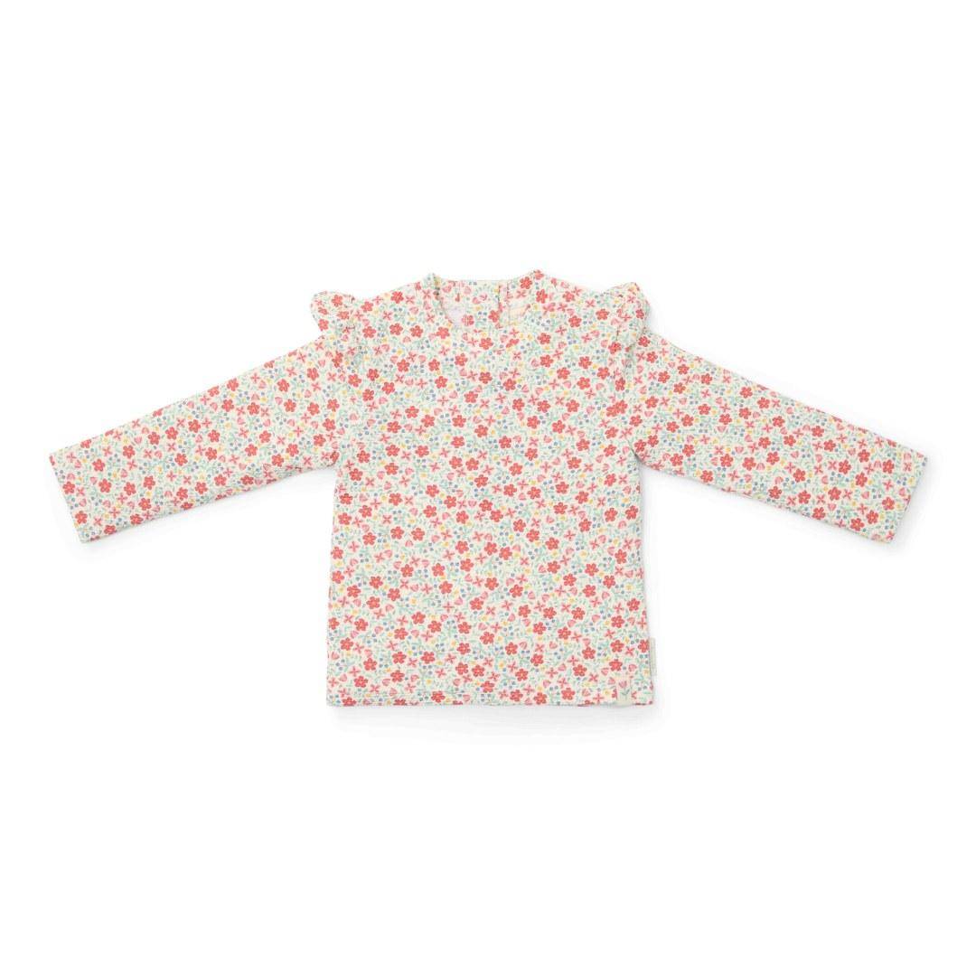 Langarm-Badeshirt Sunny Flowers Multi Colour – Vorderansicht