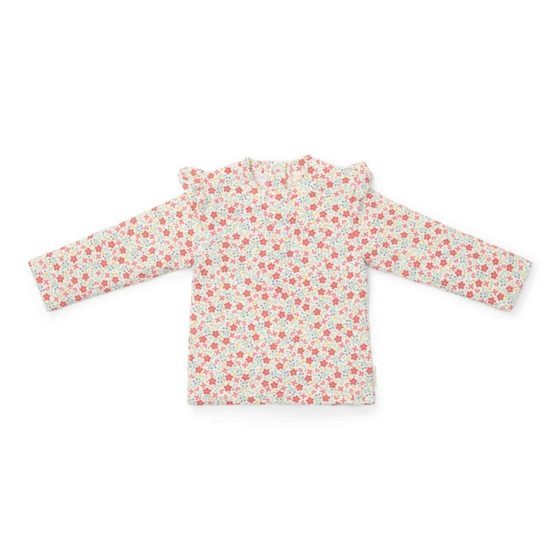 Langarm-Badeshirt Sunny Flowers Multi Colour – Vorderansicht