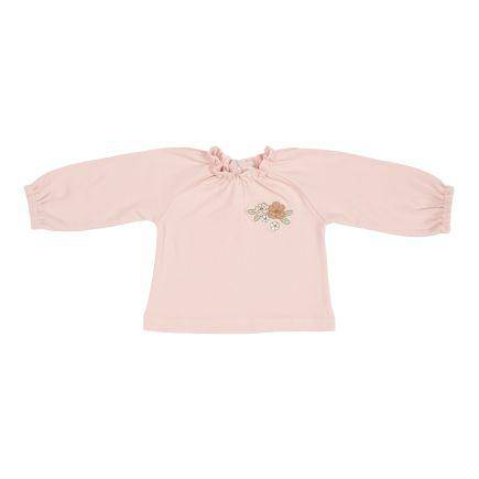 Baby-shirt met lange mouwen Vintage Little Flowers Soft Pink 50/56 | Little Dutch