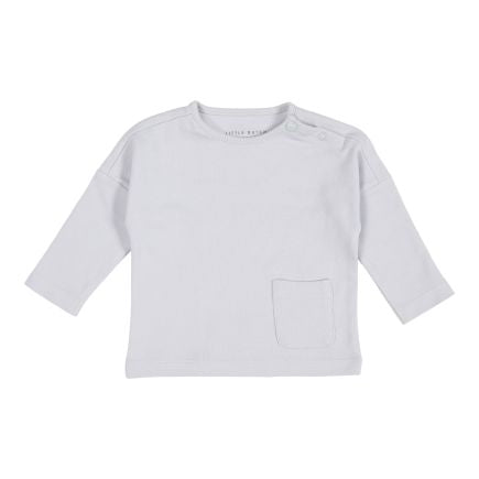Hellblaues Sweatshirt für Babys – Vorderansicht