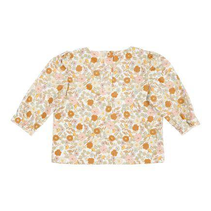 Vintage Little Flowers Langarmshirt von Little Dutch – Puffärmel und elastische Ärmelabschlüsse