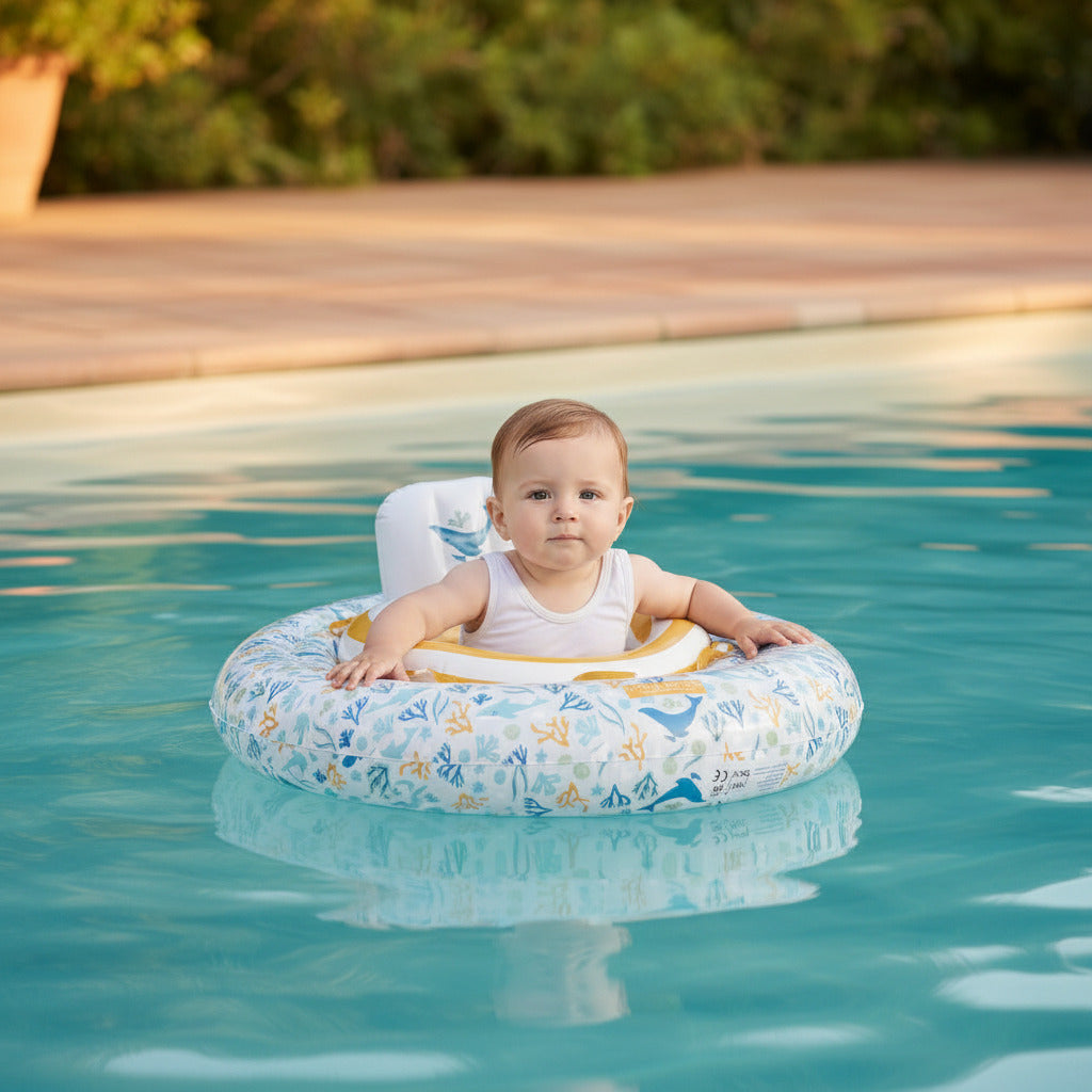 Baby-Schwimmsitz Ocean Dreams Blue von Little Dutch – Produktansicht