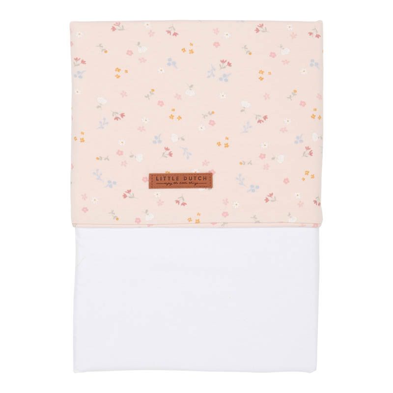 Cradle sheet Little Pink Flowers 70×100 cm | Little Dutch