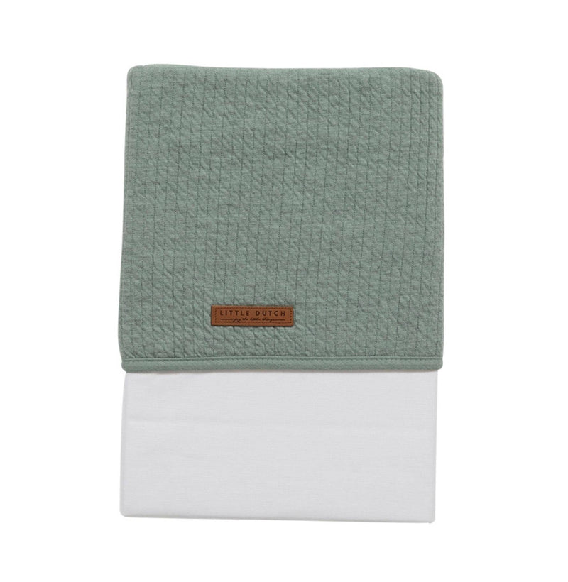 Little Dutch Wiegenlaken Pure Mint 70 × 100 cm