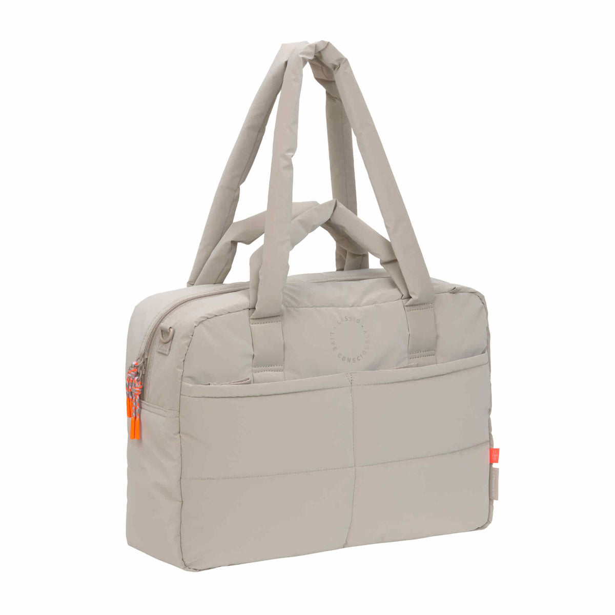 Bolso de diario beige con compartimento para portátil | Casual