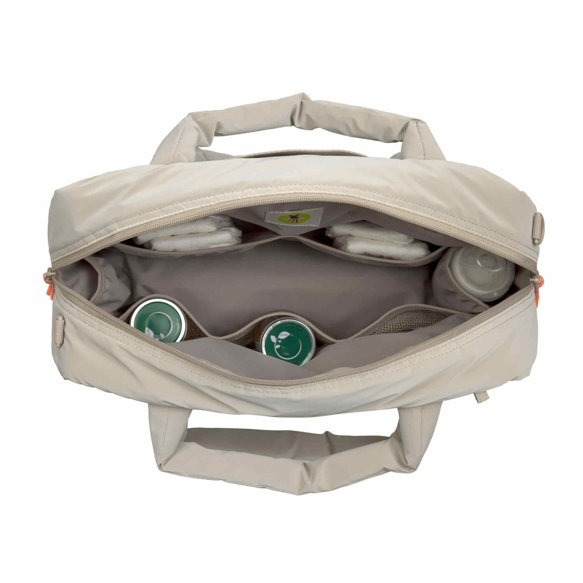 Bolso de diario beige con compartimento para portátil | Casual