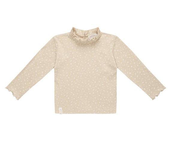 leevje Longsleeve Tiny Leaves mit Rüschenkragen Größe 62/68