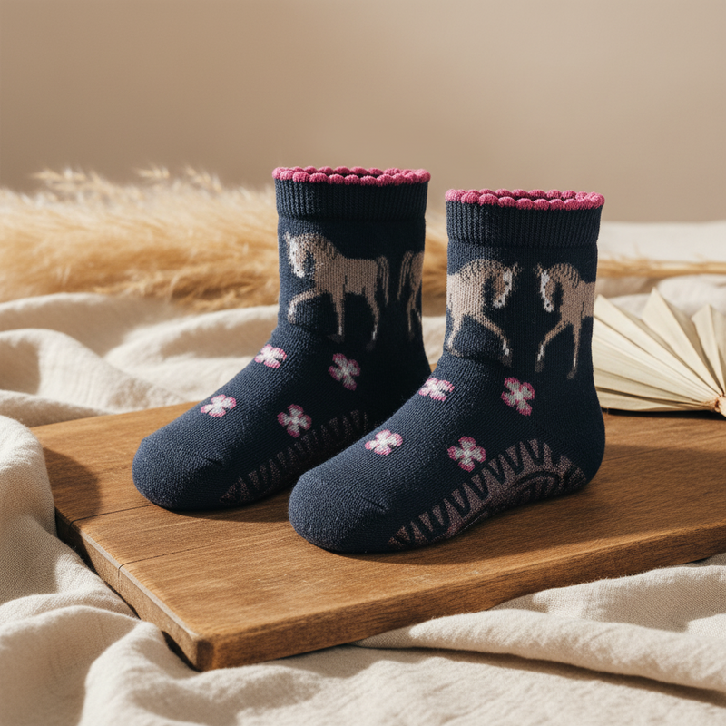 Sterntaler Glitzer Flitzer AIR Pferd Babysocken – Produktansicht
