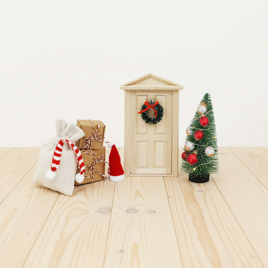 Weihnachts- und Nikolaus-Wichtel-Dekoset – zusätzliche Produktansicht