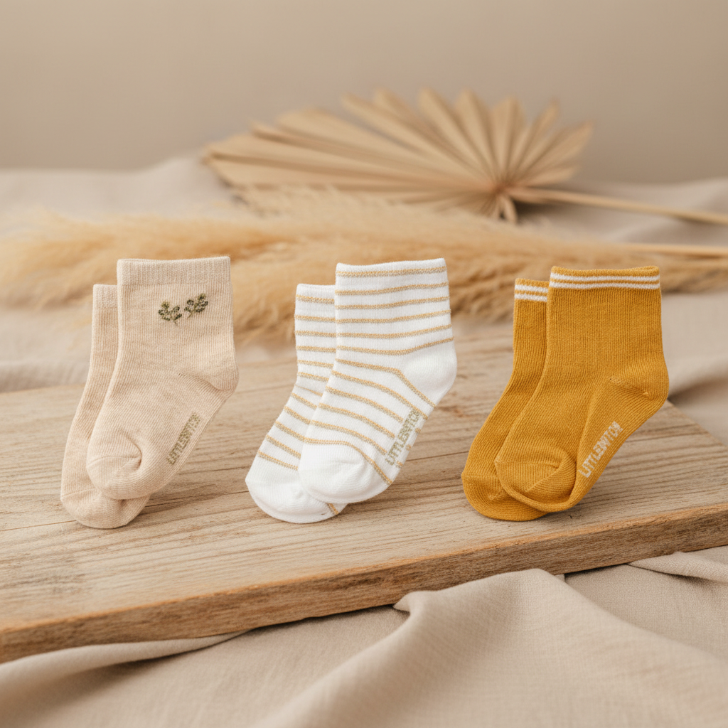 Little Dutch Baby-Socken Little Farm 3er-Set in Größe 44/56