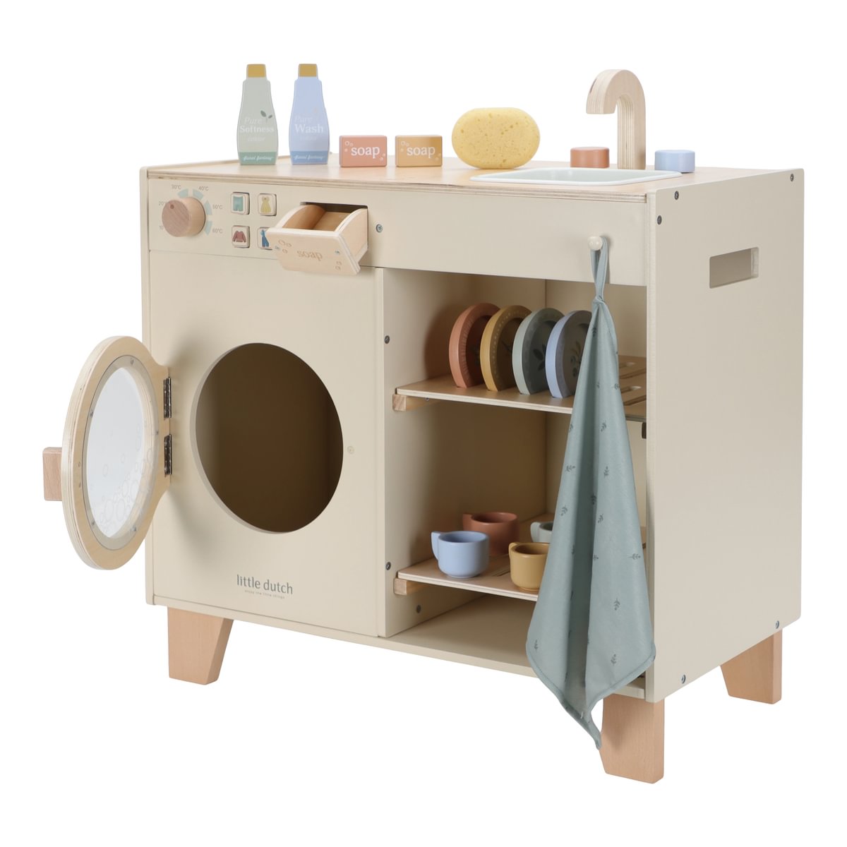 Lave-linge et lave-vaisselle en bois | Little Dutch
