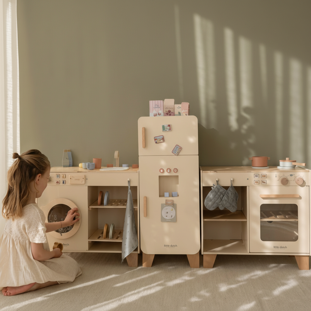 Lave-linge et lave-vaisselle en bois | Little Dutch