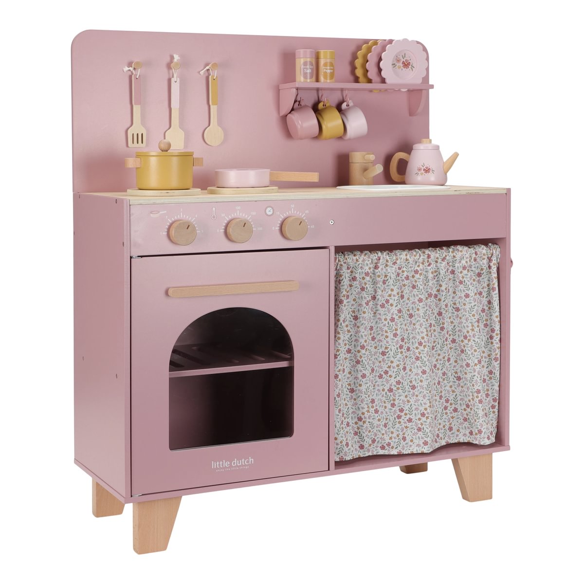 Cocina de juguete de madera rosa | Little Dutch