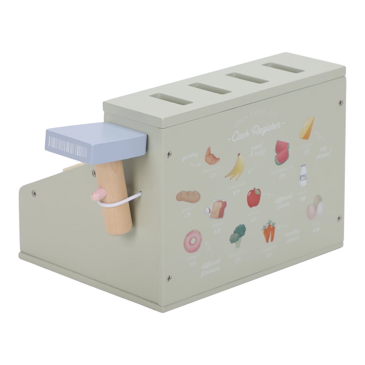 Holzkasse LD2511 von Little Dutch – Detailansicht der Spielkasse