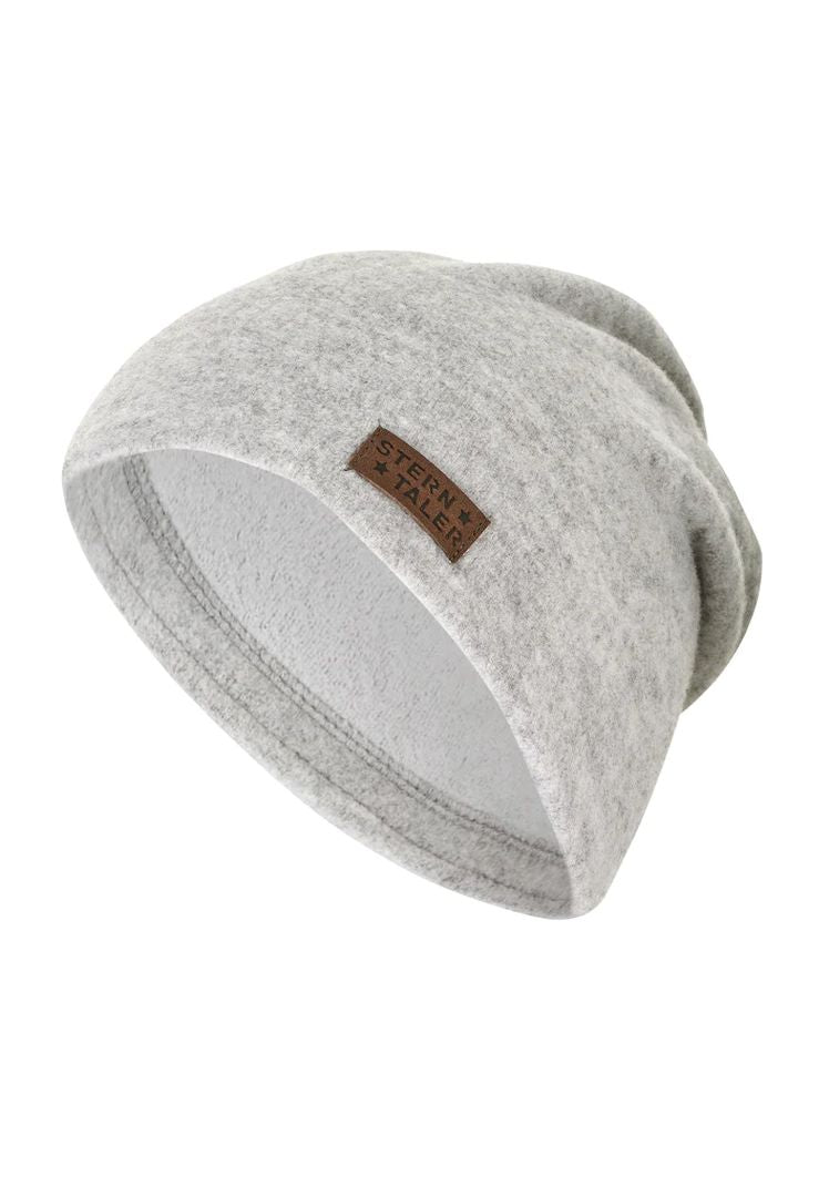 Slouch-muts melange lichtgrijs maat 51 | Sterntaler