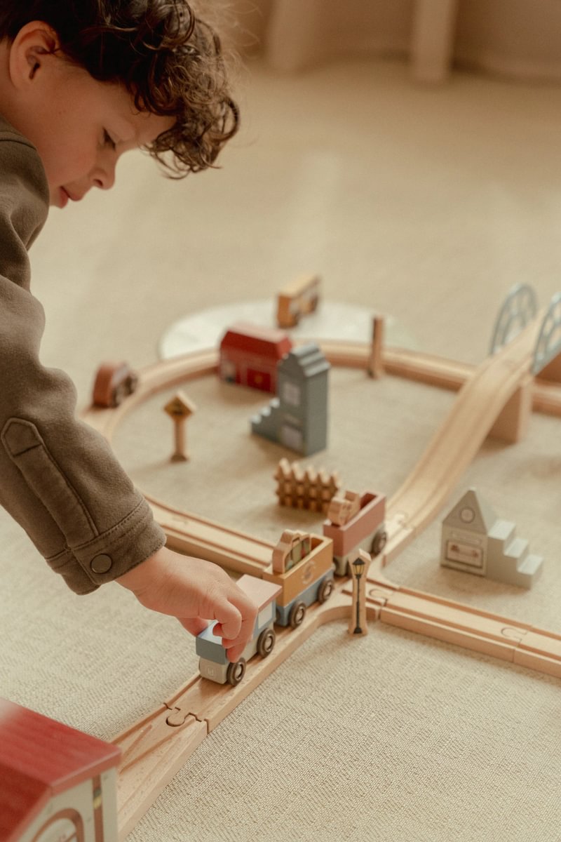 Set de tren de madera XL – 113 piezas | Little Dutch