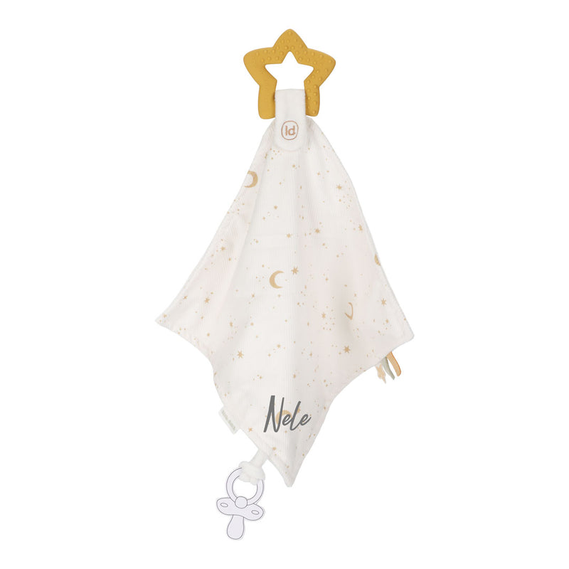 Little Dutch Schmusetuch mit Beißring Newborn Naturals personalisierbar