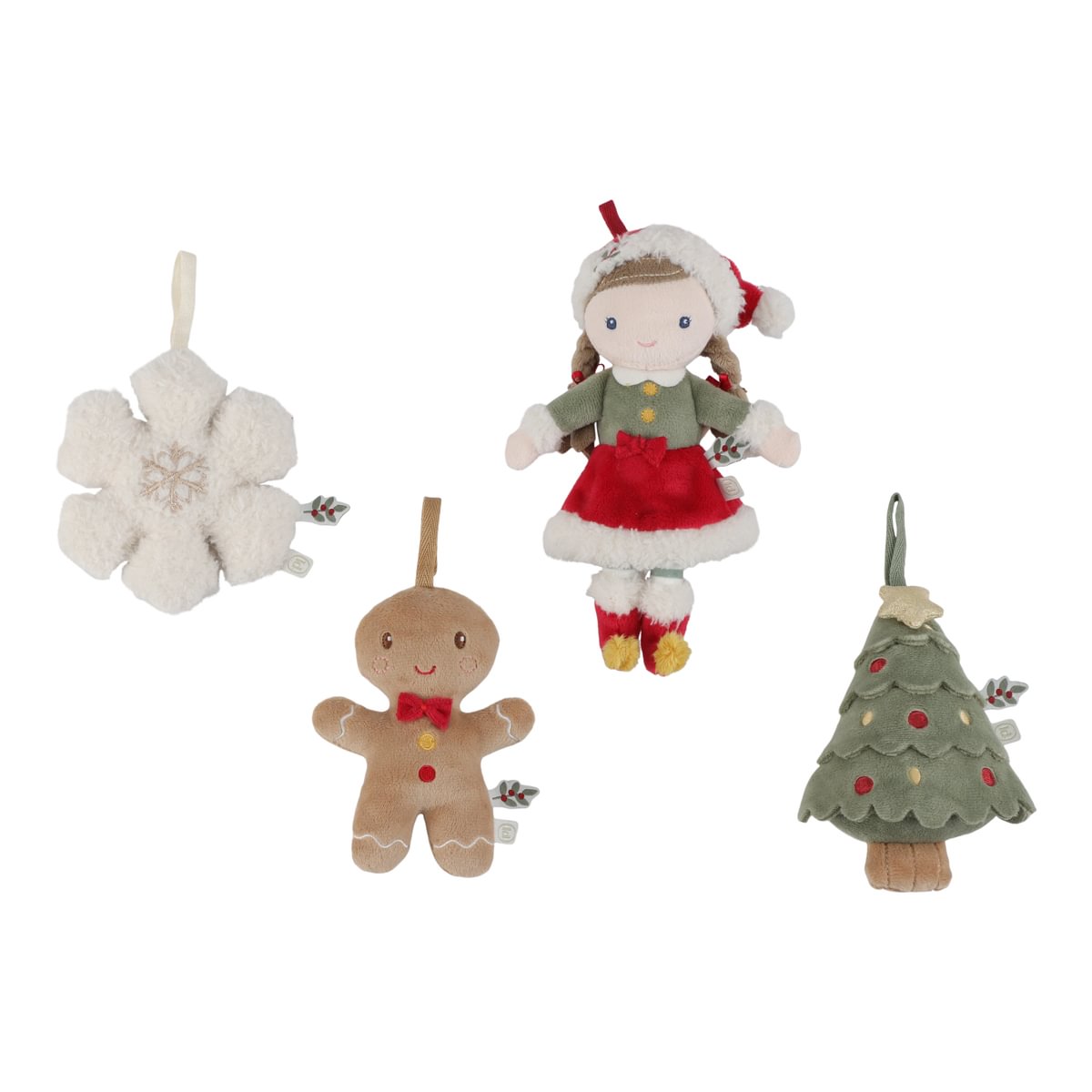 Little Dutch Weihnachtsanhänger-Set Rosa GRS – 4-teilig