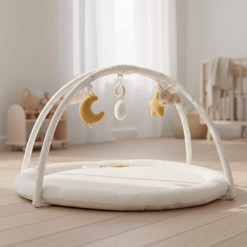 Aktivitätsspieldecke Newborn Naturals mit Spielbogen
