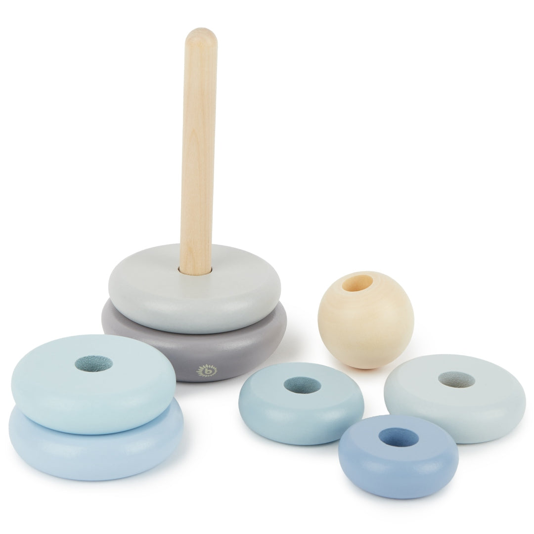 Bieco Holz-Stapelturm Hazy Blau – weitere Produktansicht