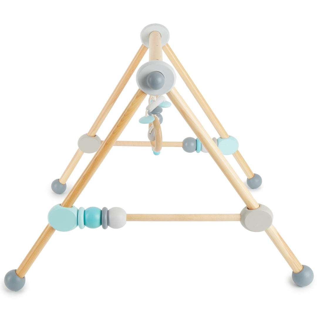 Bieco Holz-Spielbogen Elefant im Teal-Mix-Design